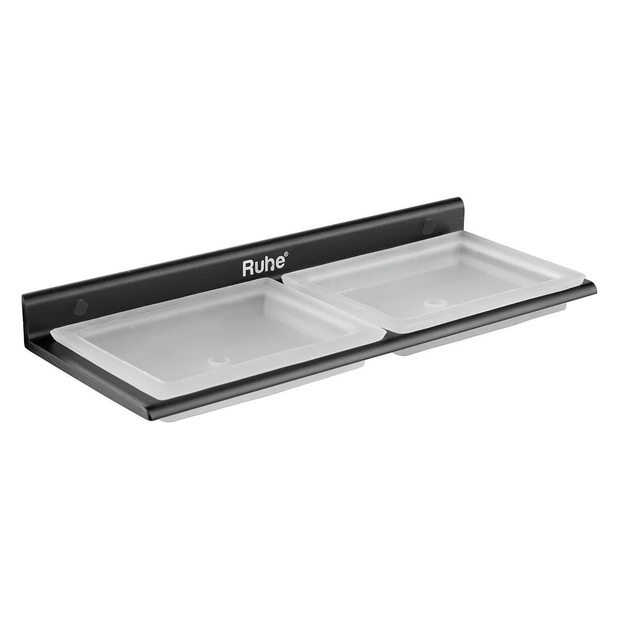 Ember Double Soap Dish (Space Aluminium) - by Ruhe