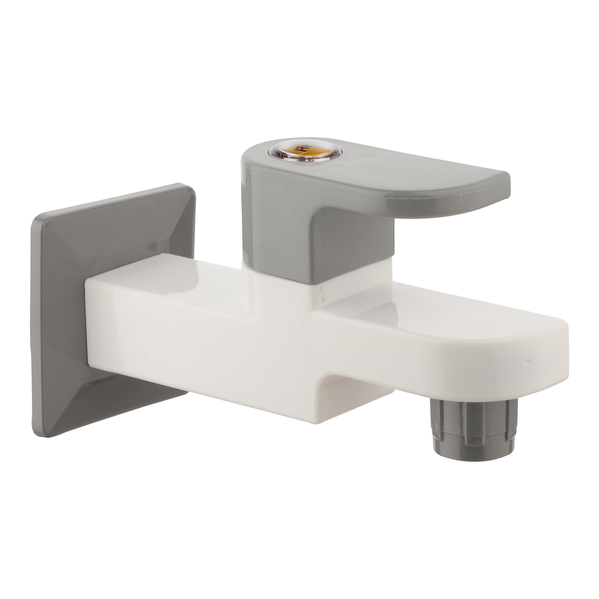 Silver Curve Bib Tap Long Body PTMT Faucet - by Ruhe®