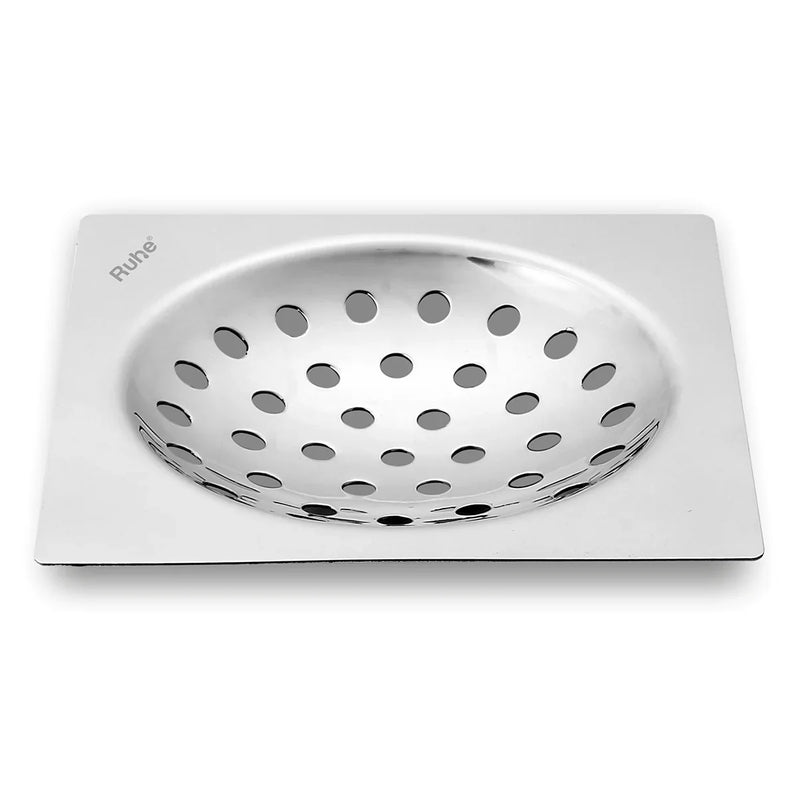 One Square Flat Cut Floor Drain