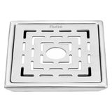 Jupiter Square Premium Floor Drain (6 x 6 Inches) with Hole - by Ruhe®