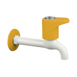 Gold Oval PTMT Bib Cock Long Body Faucet