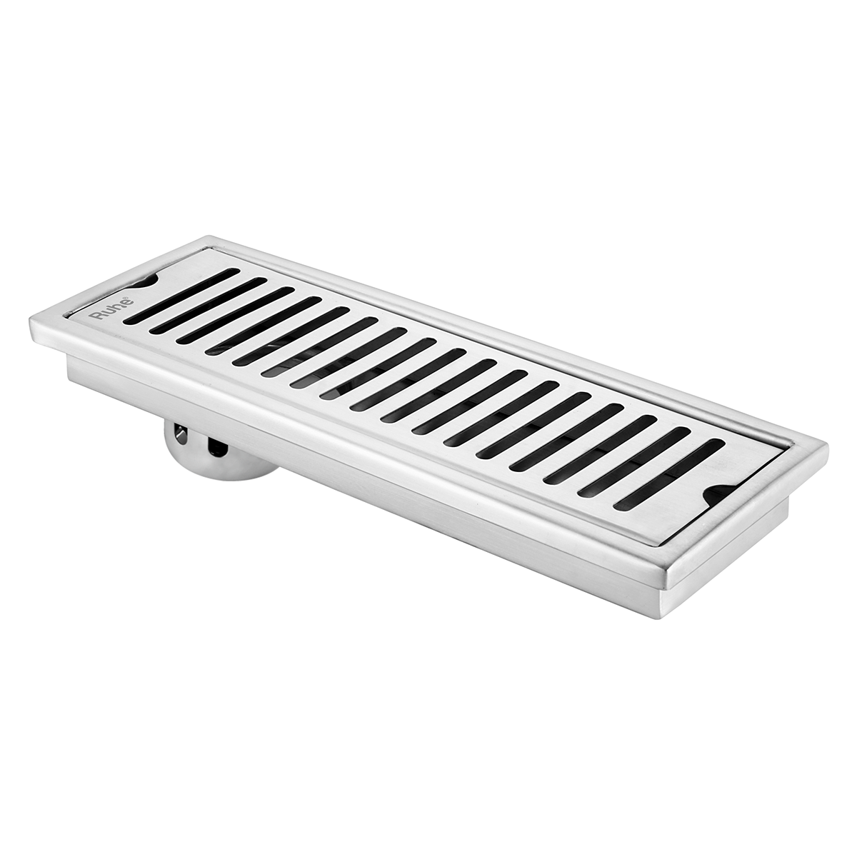Vertical Shower Drain Channel (12 x 4 Inches) with Cockroach Trap (304 Grade)