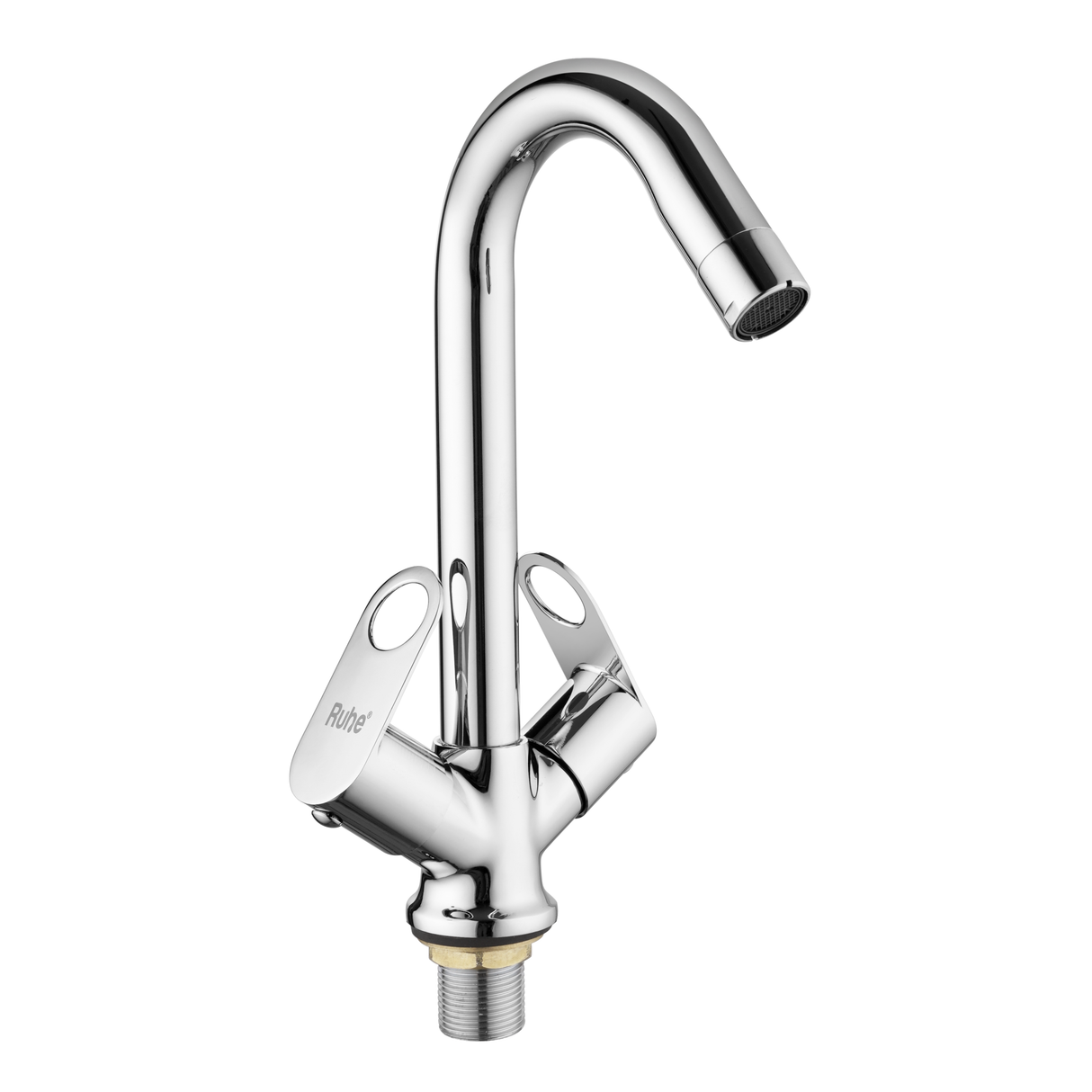 Orbit Centre Hole Basin Mixer with Small (12 inches) Round Swivel Spout Faucet