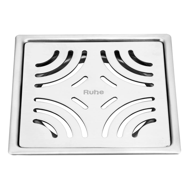 Venus Square Premium Flat Cut Floor Drain (6 x 6 Inches) - by Ruhe