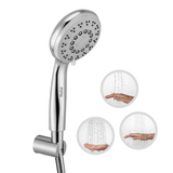 Sigma ABS Multi-Flow Hand Shower with Flexible Tube (304 Grade) and Hook - by Ruhe®