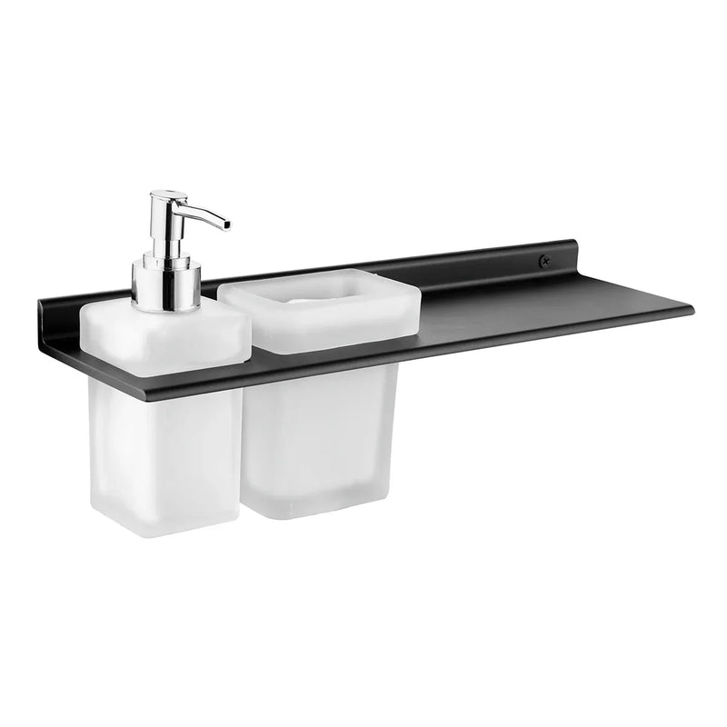 Ember Shelf with Tumbler Holder & Soap Dispenser