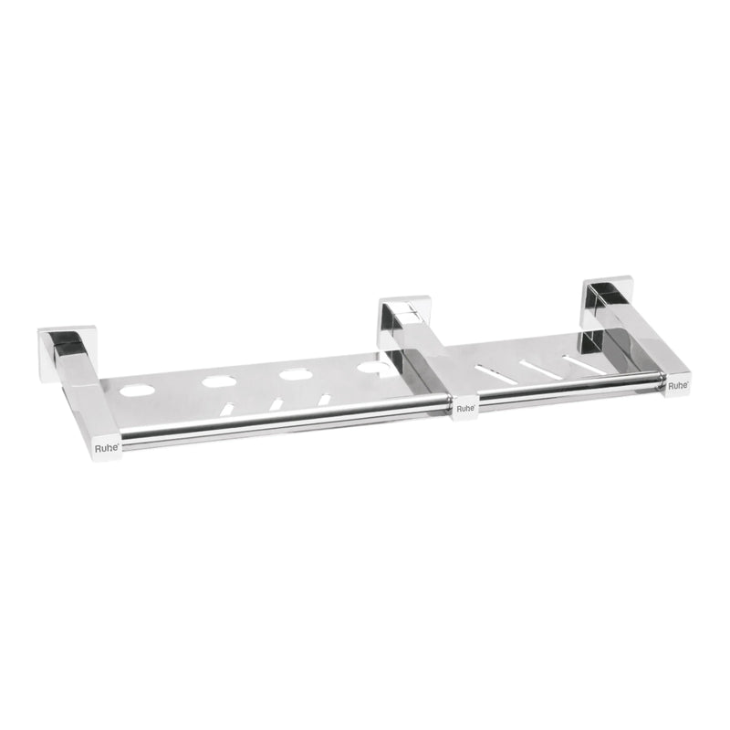 Stellar Stainless-Steel Soap Dish with Tumbler Holder- by Ruhe®