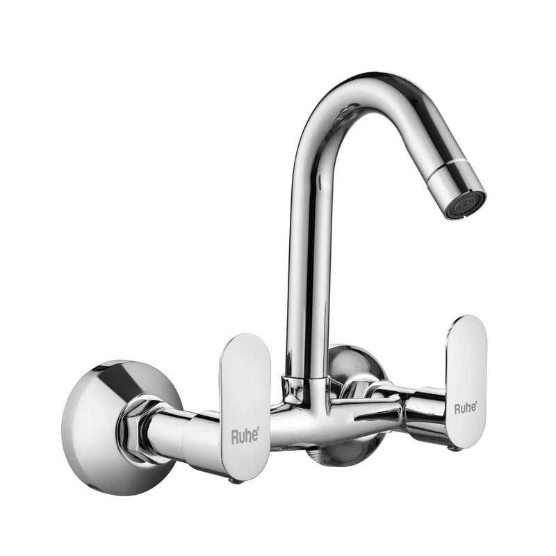 Onyx Wall-mount Kitchen Sink Mixer Tap with Small Swivel Spout (7") - by Ruhe