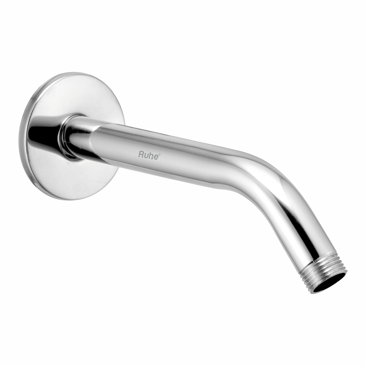 Half Bend Round 304-Grade Shower Arm (9 Inches) - by Ruhe