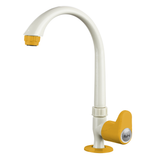 Gold Oval PTMT Swan Neck with Swivel Spout Faucet