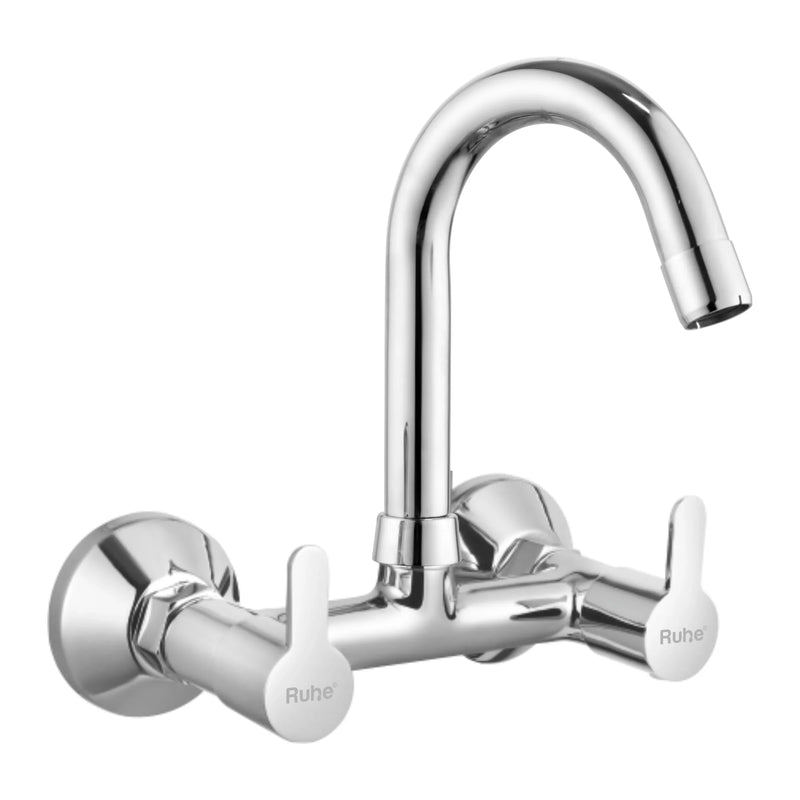 Pavo Wall Mount Kitchen Sink Mixer Tap with Swivel Spout