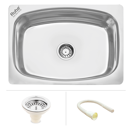 Oval Single Bowl (24 x 18 x 9 inches) 304-Grade Kitchen Sink
