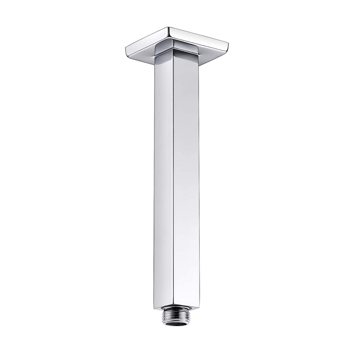 Square Ceiling Shower Arm (8 Inches) with Flange - by Ruhe