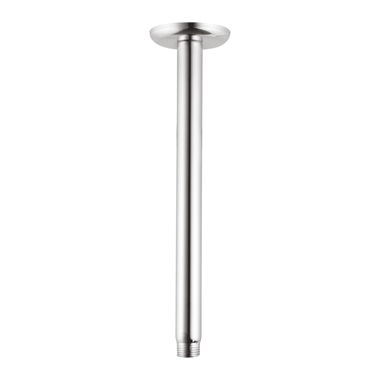 Round Ceiling Shower Arm (12 Inches) with Flange - by Ruhe®