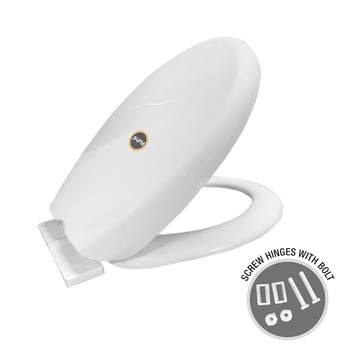 Super Round Toilet Seat Cover (White) - by Ruhe®