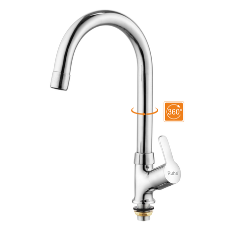 Rica Swan Neck with Medium (15 inches) Round Swivel Spout Faucet