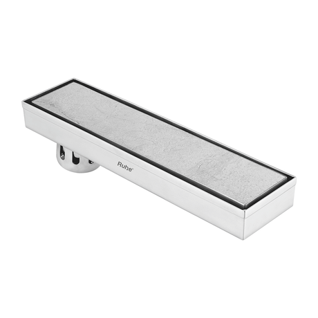 Marble Insert Shower Drain Channel (12 x 3 Inches) with Cockroach Trap (304 Grade)