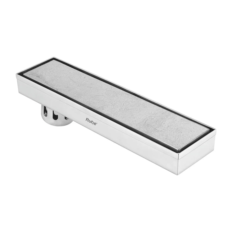 Marble-Insert Shower Drain Channel (3 Inches)