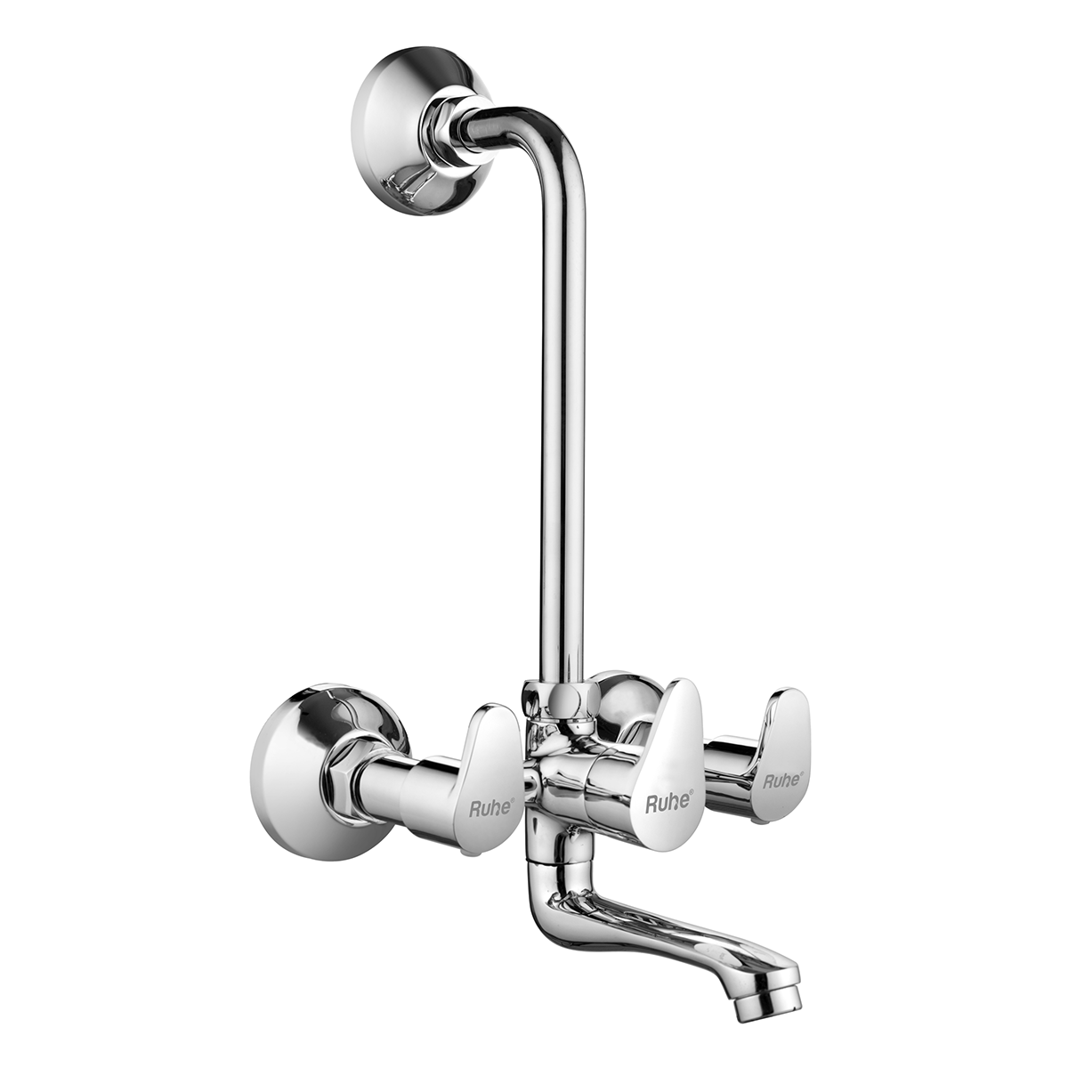 Vela Wall Mixer Tap with L Bend Pipe - by Ruhe®