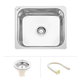 Square Single Bowl Kitchen Sink (15 x 12 x 6 inches)