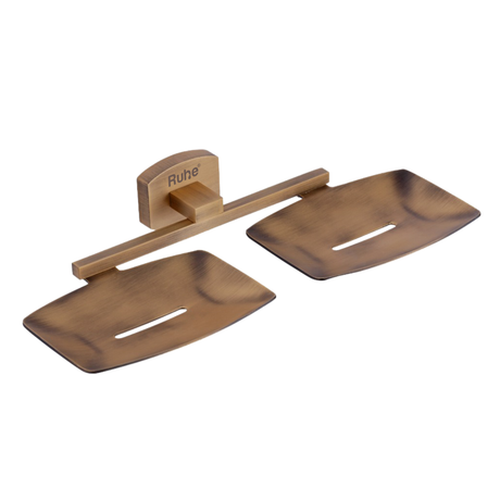 Aura Brass Double Soap Dish