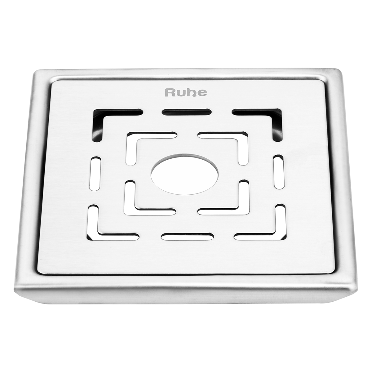 Jupiter Square Premium Floor Drain (5 x 5 Inches) with Hole - by Ruhe®