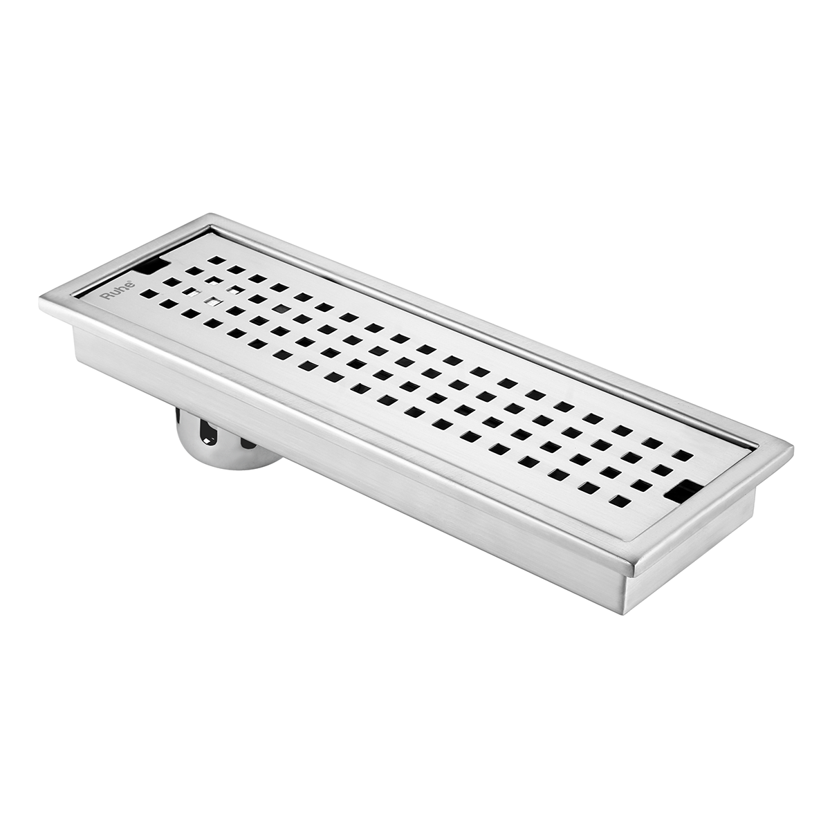 Palo Shower Drain Channel (12 x 4 Inches) with Cockroach Trap (304 Grade) - by Ruhe®