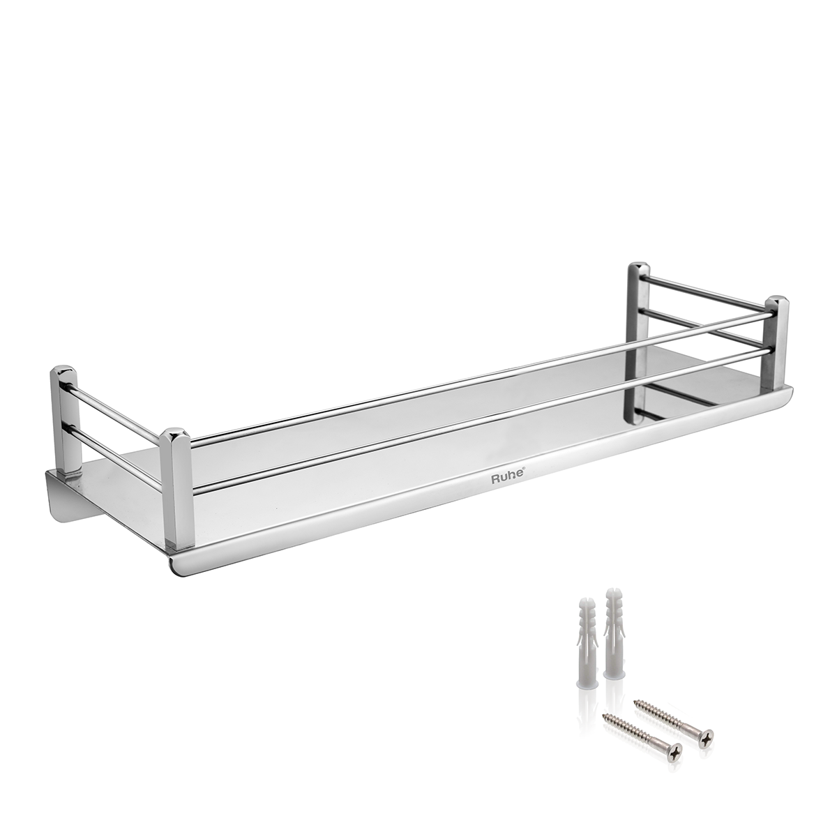 Square Stainless Steel Shelf Tray (12 Inches) - by Ruhe®