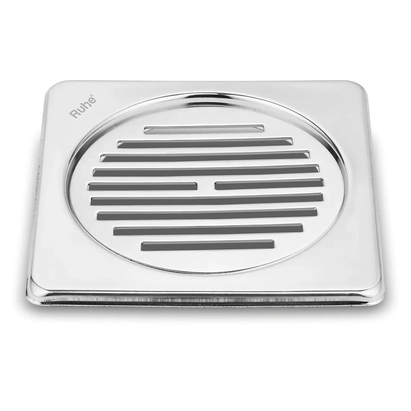 Classic Neon Square Floor Drain with Collar (5 x 5 inches) - by Ruhe