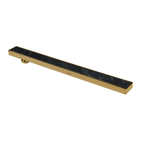 Tile Insert Shower Drain Channel (40 x 3 Inches) YELLOW GOLD PVD Coated