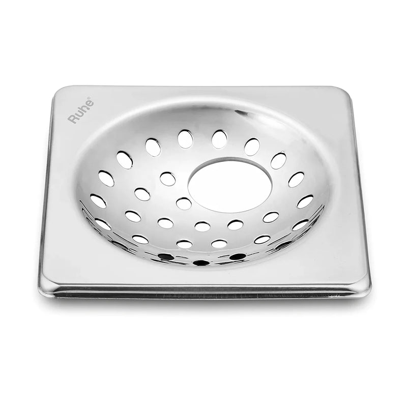 One Square with Collar Floor Drain (5 x 5 inches) with Hole (Pack of 2) - by Ruhe