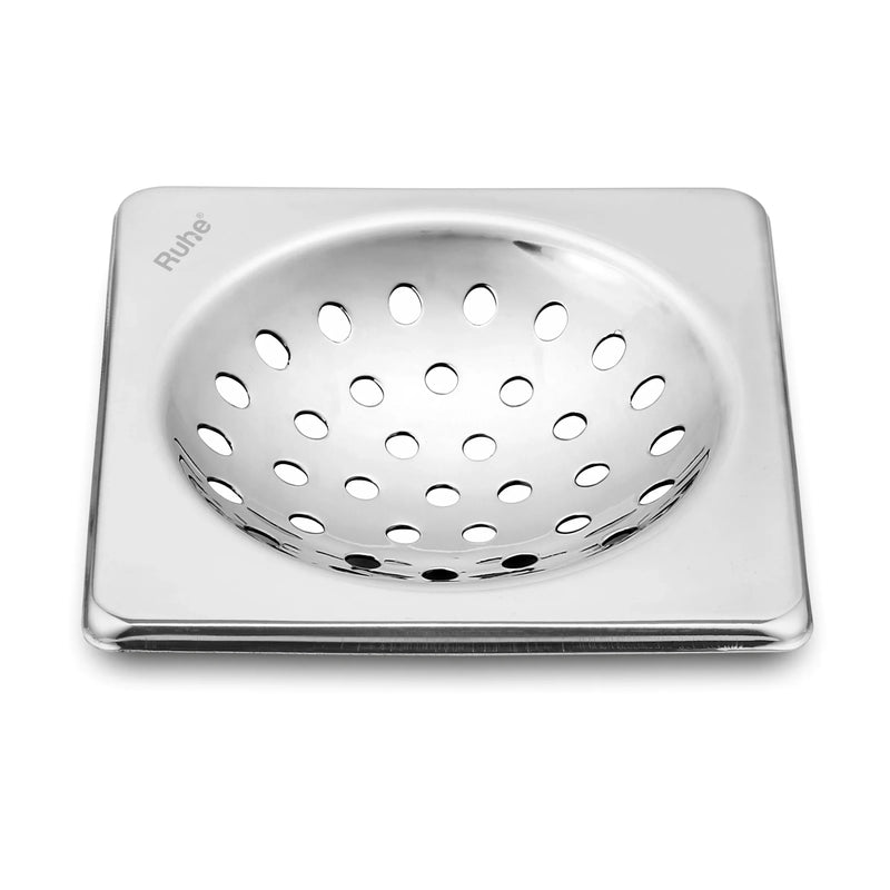 One Square with Collar Floor Drain (4 x 4 inches) (Pack of 2) - by Ruhe