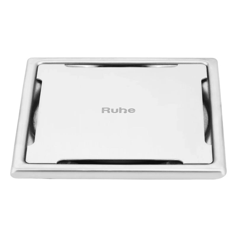 Mercury Square Premium Floor Drain (6 x 6 Inches) - by Ruhe