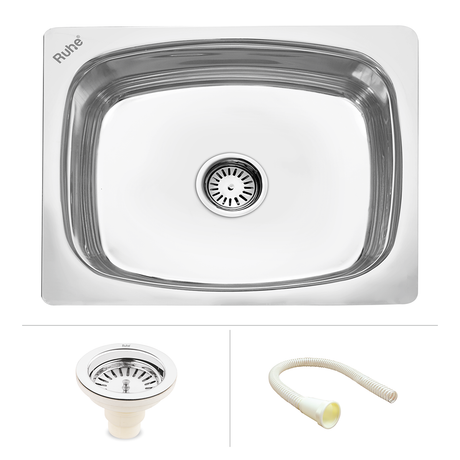 Oval Single Bowl (21 x 18 x 8 inches) Kitchen Sink