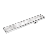 Marble Insert Shower Drain Channel (40 x 4 Inches) with Cockroach Trap (304 Grade)