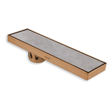 Tile Insert Shower Drain Channel (18 x 4 Inches) ROSE GOLD PVD Coated