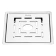 Jupiter Square Premium Flat Cut Floor Drain (5 x 5 Inches) with Hole