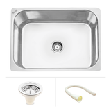 Square Single Bowl Kitchen Sink (27 x 21 x 9 inches)