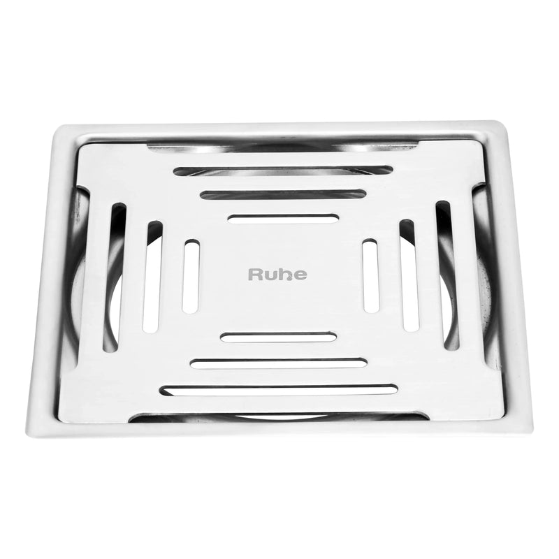 Earth Square Premium Flat Cut Floor Drain (5 x 5 Inches) - by Ruhe