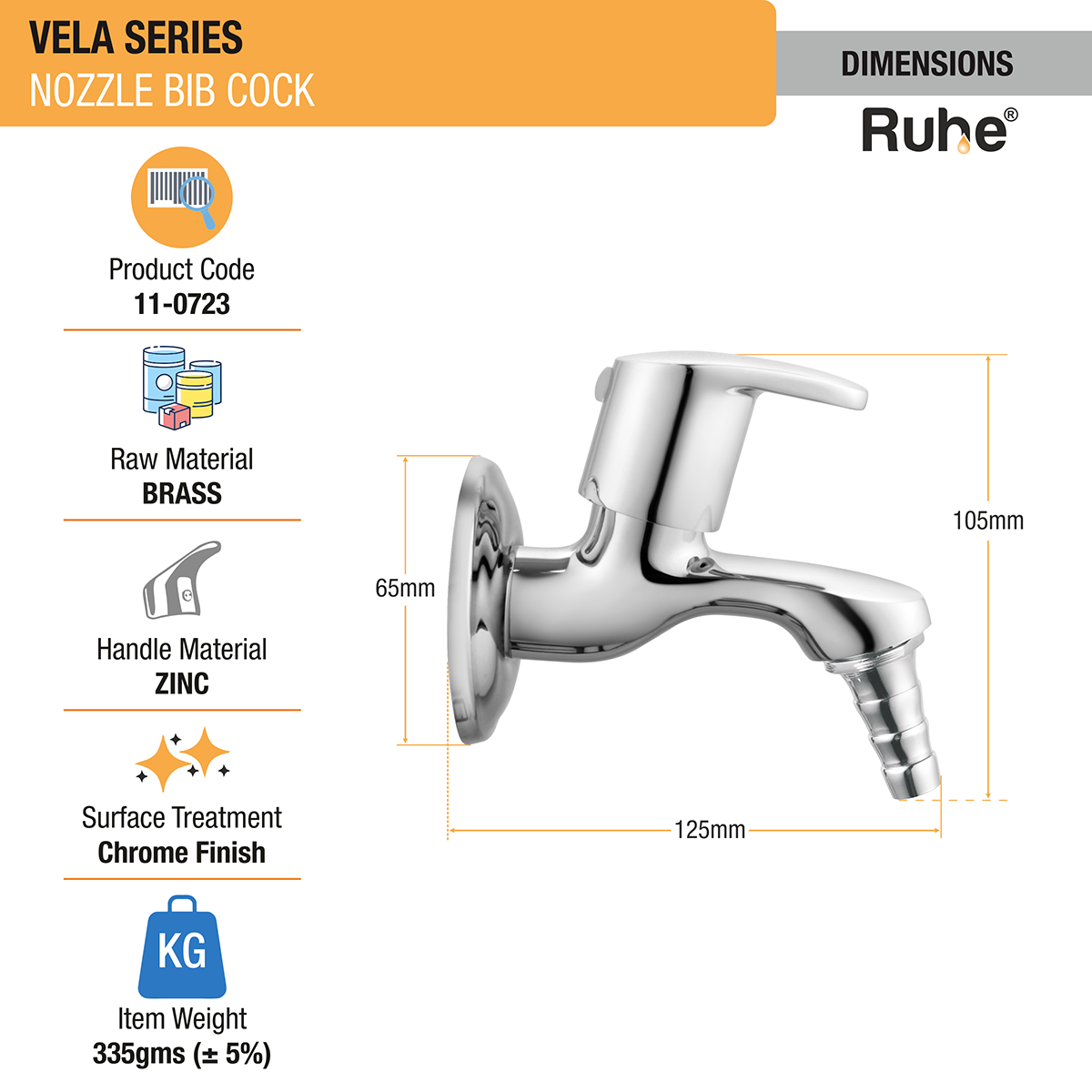 Vela Nozzle Bib Tap - by Ruhe®