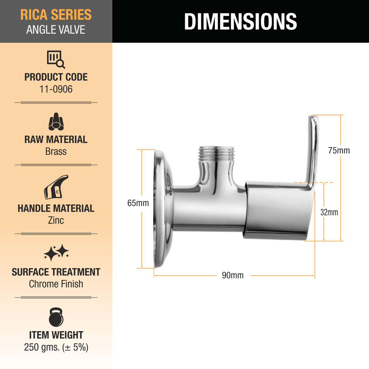 Rica Angle Valve - by Ruhe®