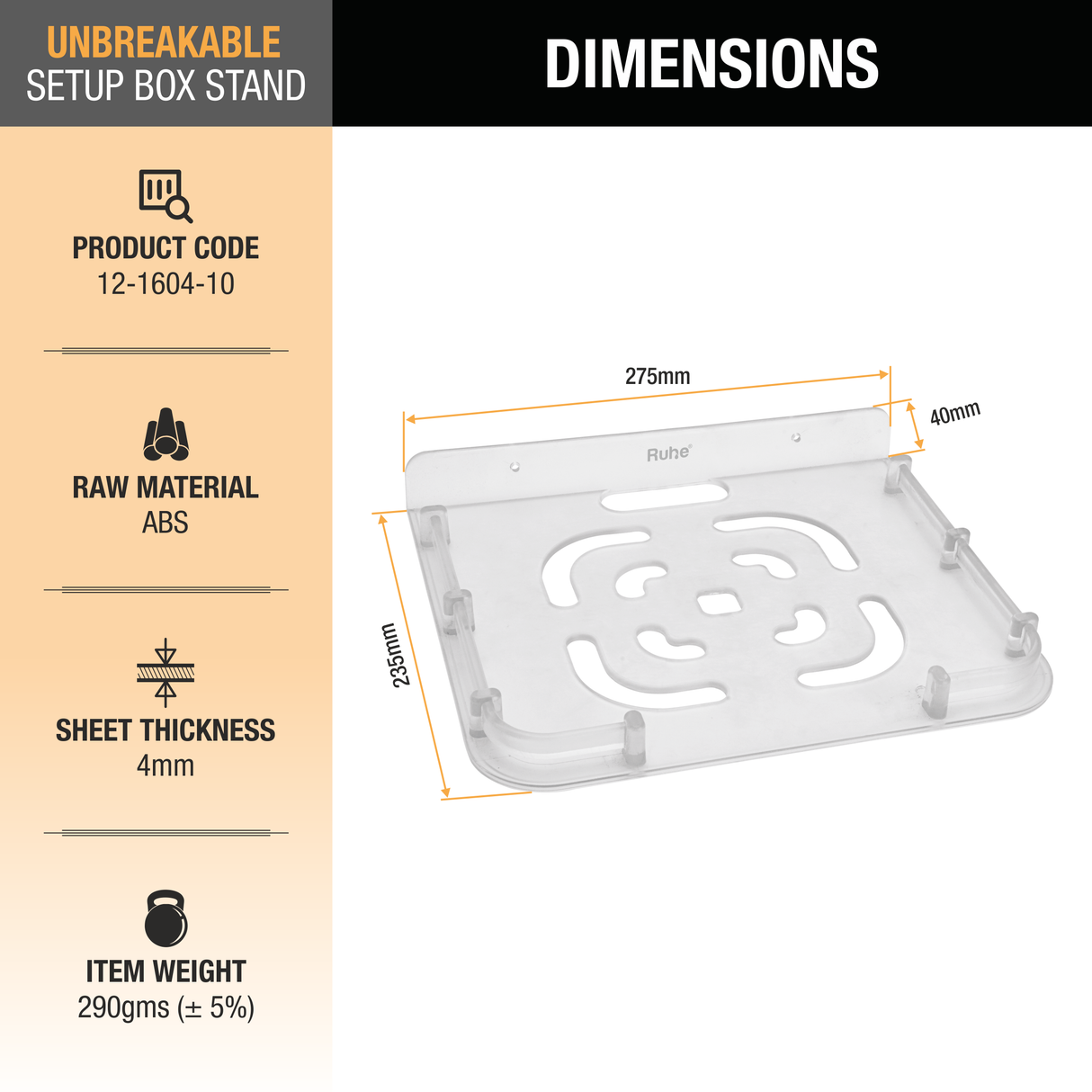 Set Up Box ABS Stand - by Ruhe®