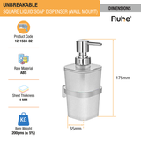 Square ABS Liquid Soap Dispenser - by Ruhe®