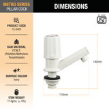 Metro PTMT Pillar Cock Faucet 2