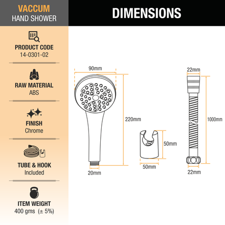 Vaccum ABS Hand Shower 2