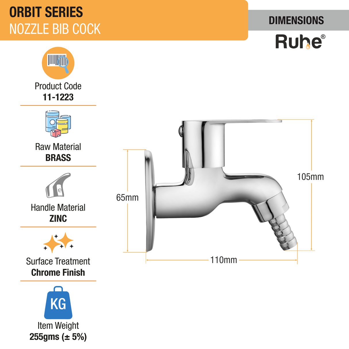 Orbit Nozzle Bib Tap - by Ruhe®