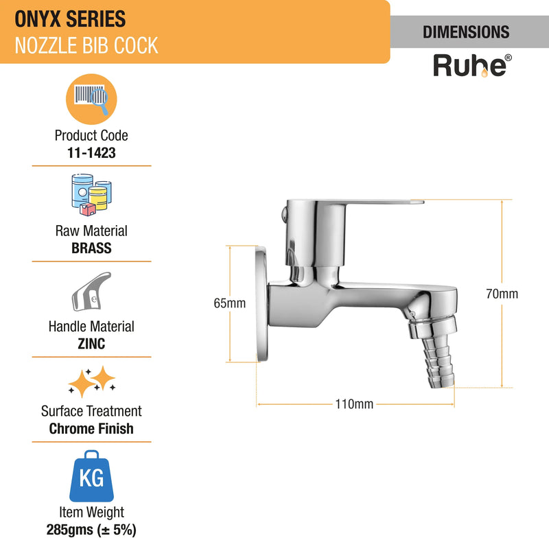 Onyx Nozzle Bib Tap - by Ruhe