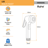 Lux Brass Health Faucet Gun sizes