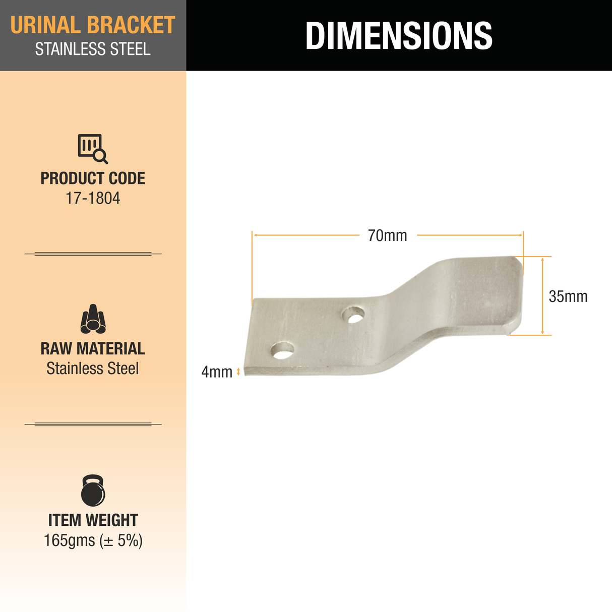 Urinal Bracket - by Ruhe