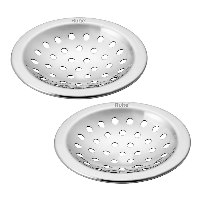 Solid Polka with Collar Round Floor Drain (5 inches) (Pack of 2)- by Ruhe